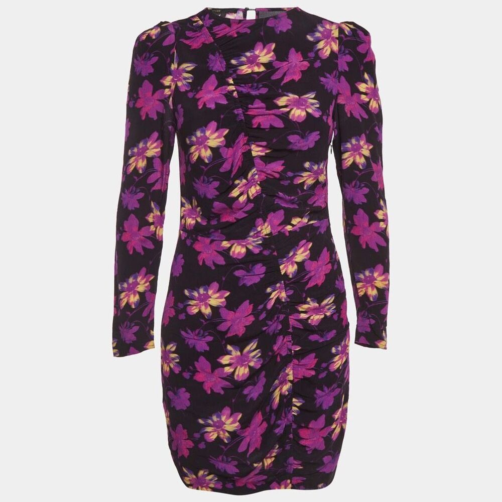 Maje floral-print mini dress Size 3 Large